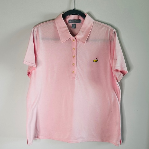 Masters Collection Ladies Tops - Masters Collection Ladies Pink Golf Polo Short Sleeves